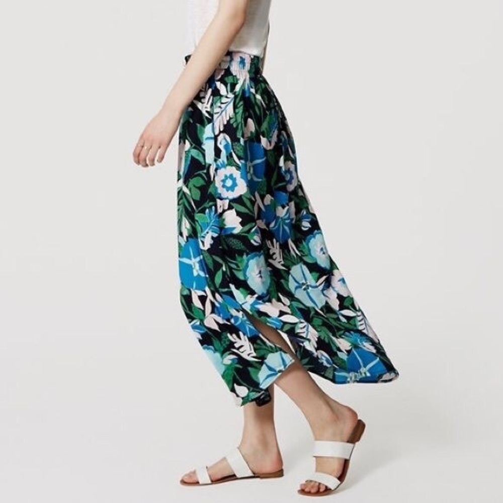 LOFT Outlet Jungle Floral Maxi Skirt